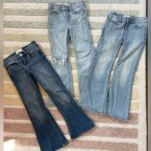 Abercrombie Kids Flare Jeans - Dark Blue and Light Blue